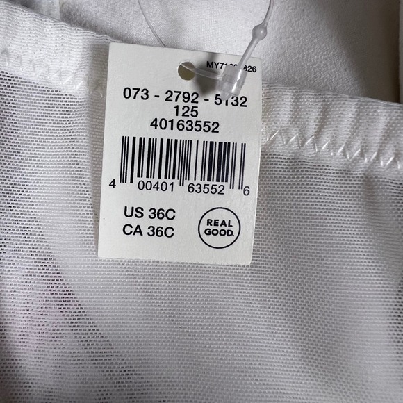 Aerie Real Good Floral Lace Longline Balconette Corset Bra White 36C NWT - Picture 10 of 11